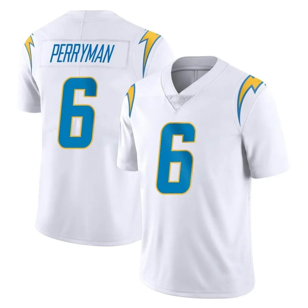 Vanessashop LA.Chargers #6 Denzel Perryman Player White Limited Vapor Untouchable Home Game Stitched Jerseys