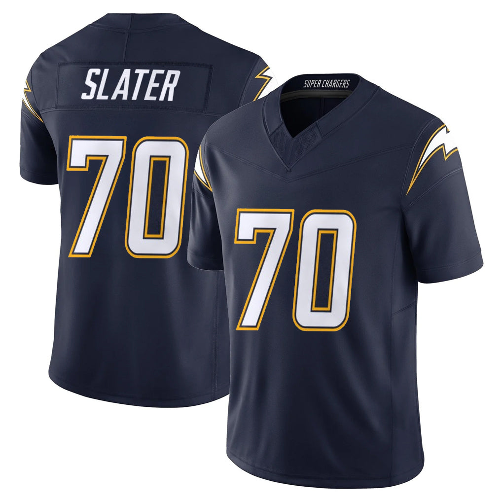 Vanessashop LA.Chargers #70 Rashawn Slater Player Navy Vapor F.U.S.E. Limited Home Game Stitched Jerseys