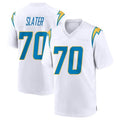 Vanessashop LA.Chargers #70 Rashawn Slater Player White Home Game Stitched Jerseys
