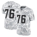 Vanessashop LA.Chargers #76 Joe Alt Player Arctic Camo Salute To Service Limited Game Stitched Jerseys