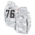 Vanessashop LA.Chargers #76 Joe Alt Player Arctic Camo Salute to Service Hoodies Limited Game Stitched Jerseys