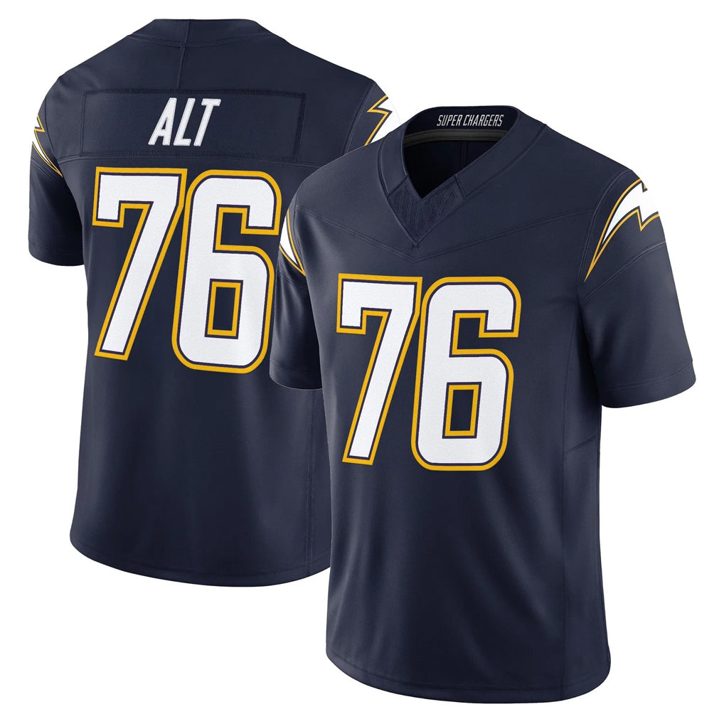 Vanessashop LA.Chargers #76 Joe Alt Player Navy Vapor F.U.S.E. Limited Home Game Stitched Jerseys