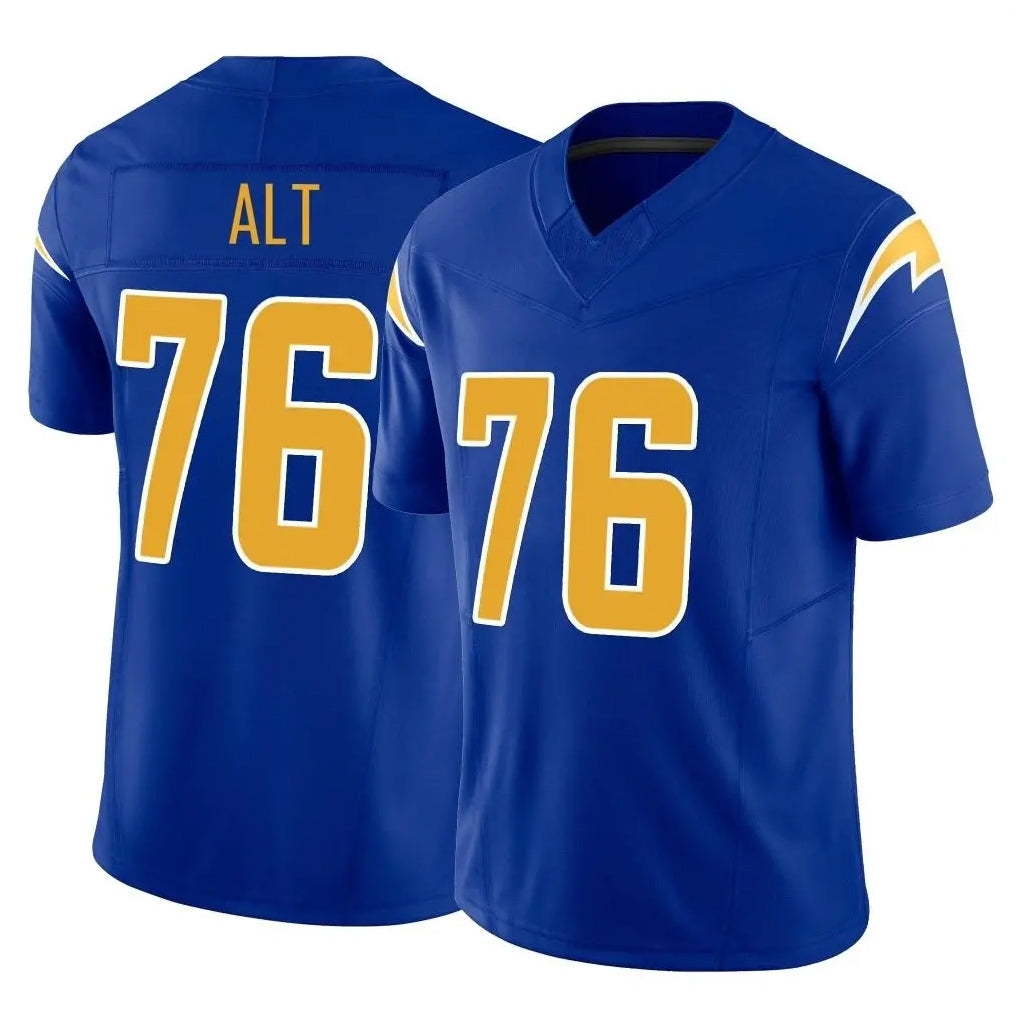 Vanessashop LA.Chargers #76 Joe Alt Player Royal Limited Vapor F.U.S.E. Home Game Stitched Jerseys