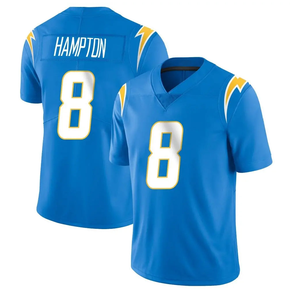 Vanessashop LA.Chargers #8 Omarion Hampton Player Blue Limited Vapor Untouchable Home Game Stitched Jerseys