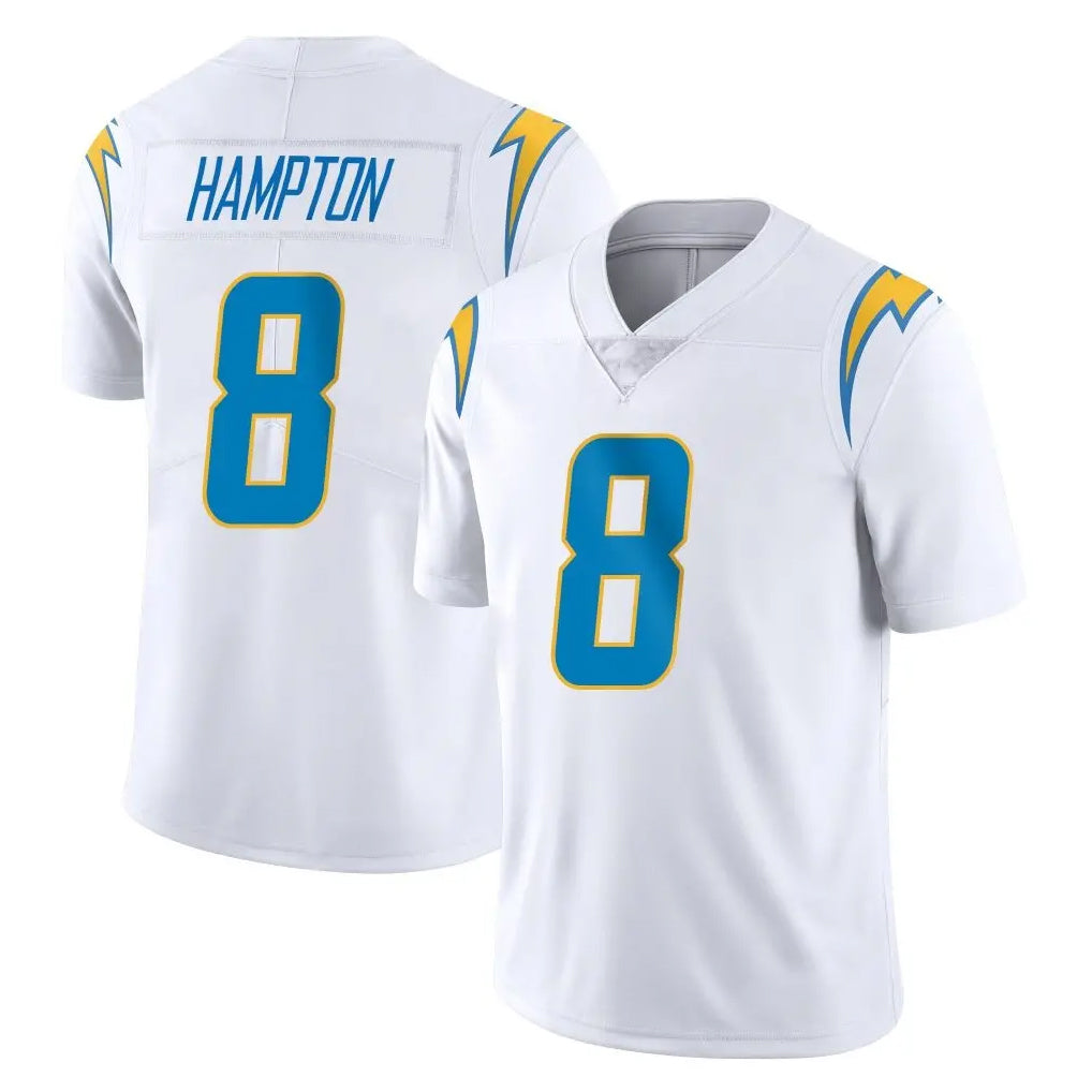 Vanessashop LA.Chargers #8 Omarion Hampton Player White Limited Vapor Untouchable Home Game Stitched Jerseys