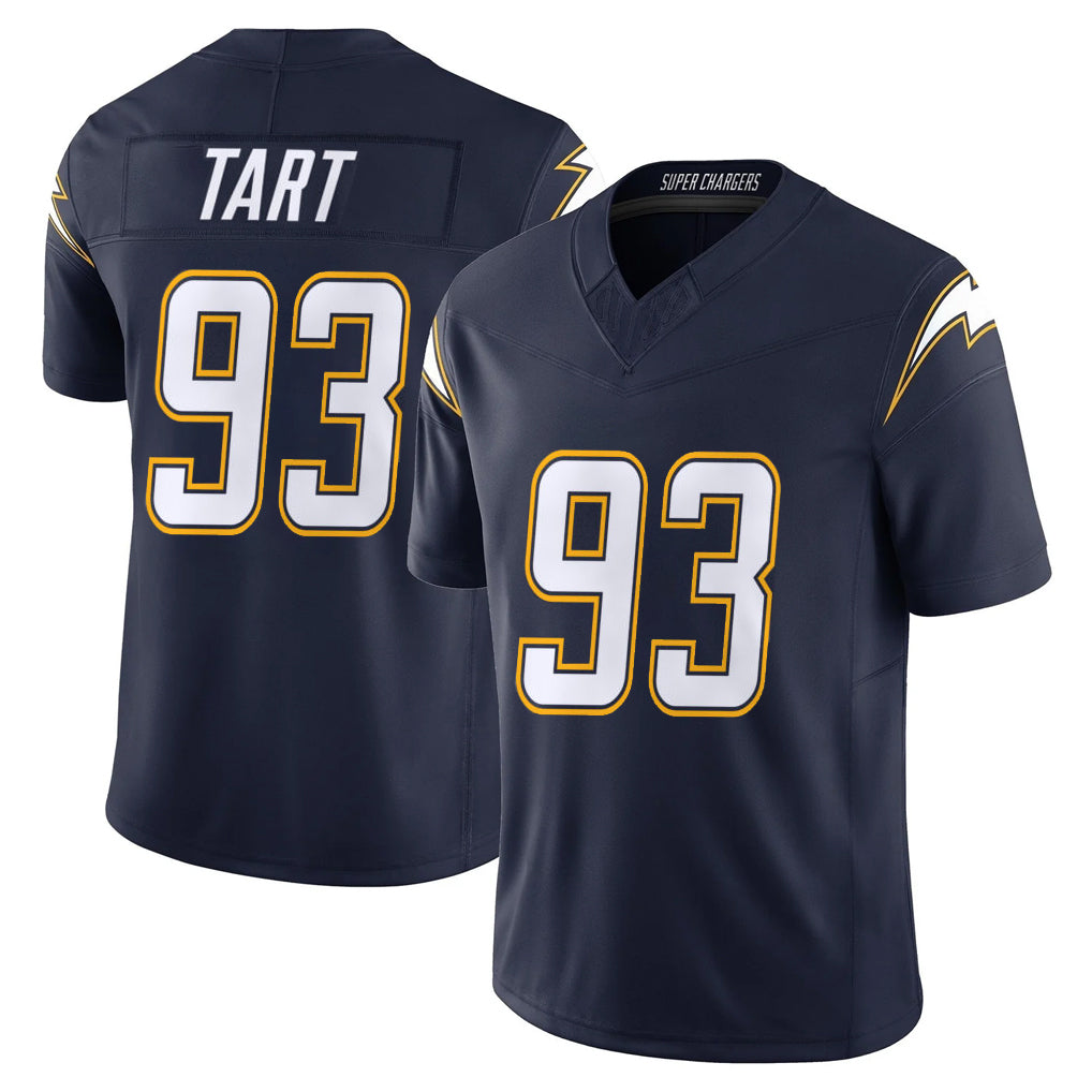 Vanessashop LA.Chargers #93 Teair Tart Player Navy Vapor F.U.S.E. Limited Home Game Stitched Jerseys