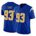 Vanessashop LA.Chargers #93 Teair Tart Player Royal Limited Vapor F.U.S.E. Home Game Stitched Jerseys