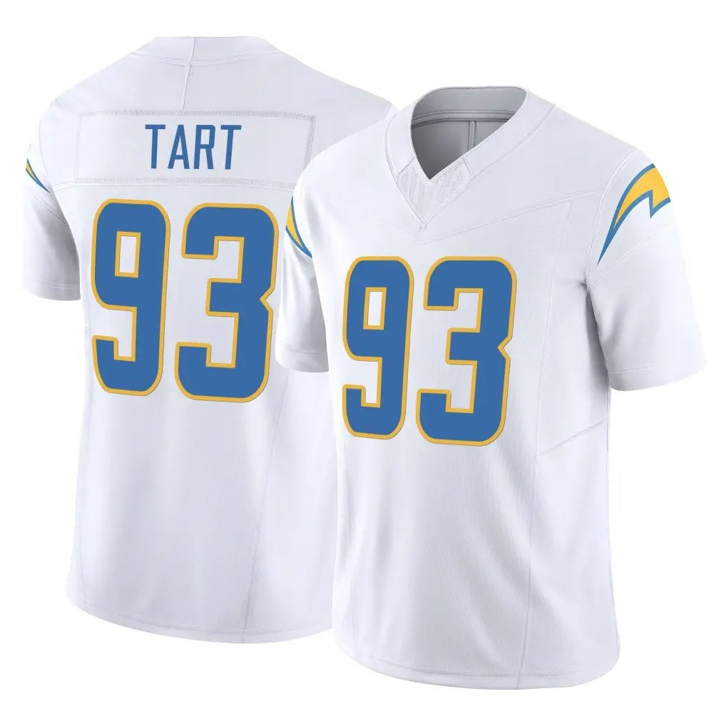 Vanessashop LA.Chargers #93 Teair Tart Player White Limited Vapor F.U.S.E. Home Game Stitched Jerseys