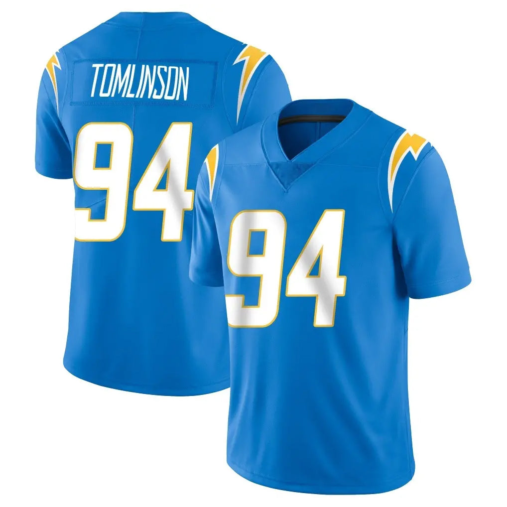 Vanessashop LA.Chargers #94 Dalvin Tomlinson Player Blue Limited Vapor Untouchable Home Game Stitched Jerseys