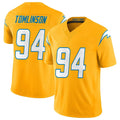 Vanessashop LA.Chargers #94 Dalvin Tomlinson Player Gold Limited Vapor F.U.S.E. Home Game Stitched Jerseys