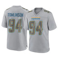 Vanessashop LA.Chargers #94 Dalvin Tomlinson Player Gray Atmosphere Fashion Home Game Stitched Jerseys