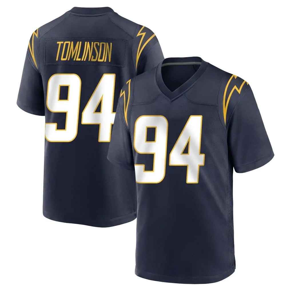 Vanessashop LA.Chargers #94 Dalvin Tomlinson Player Navy Home Game Stitched Jerseys