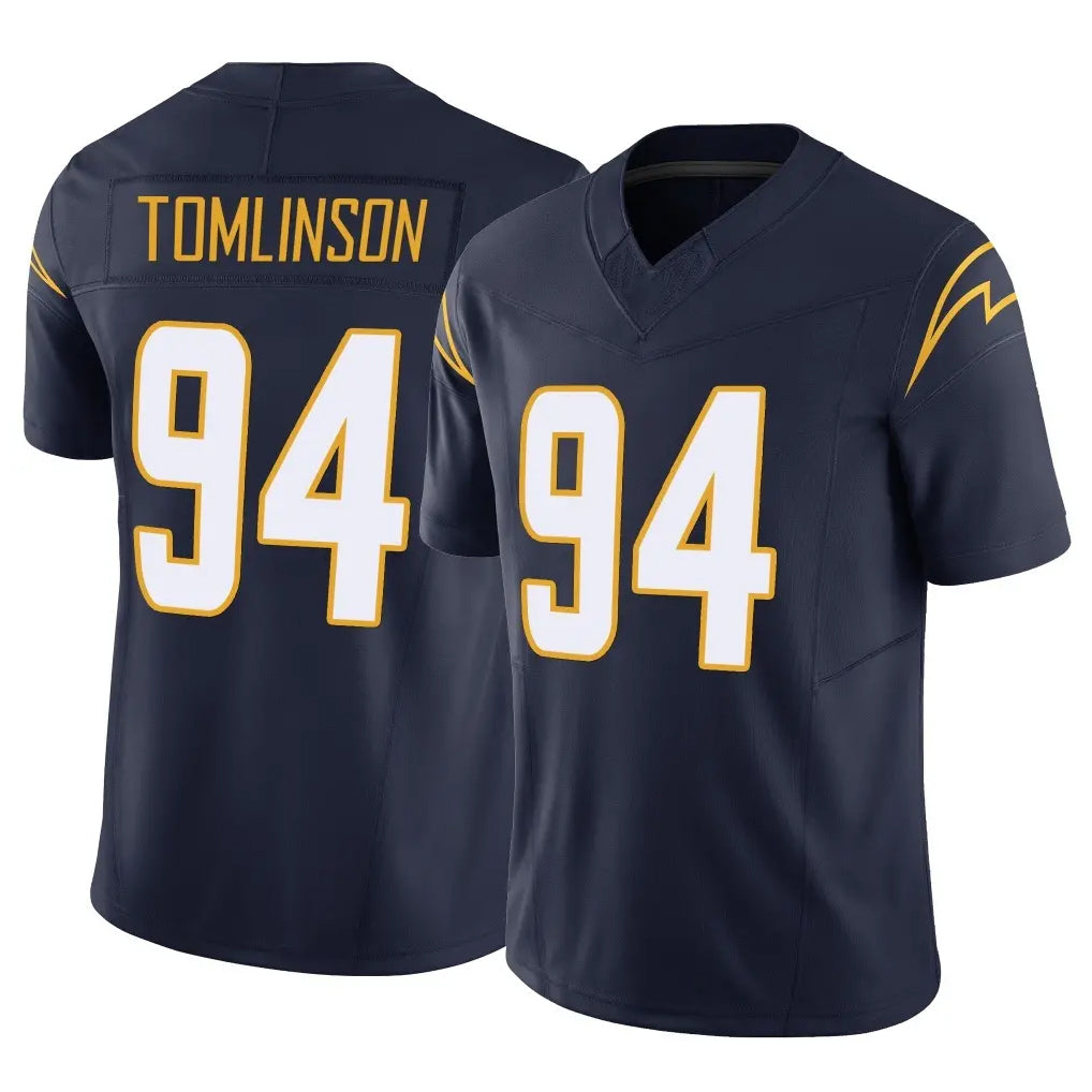 Vanessashop LA.Chargers #94 Dalvin Tomlinson Player Navy Limited Vapor F.U.S.E. Home Game Stitched Jerseys