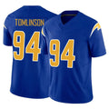Vanessashop LA.Chargers #94 Dalvin Tomlinson Player Royal Limited Vapor F.U.S.E. Home Game Stitched Jerseys