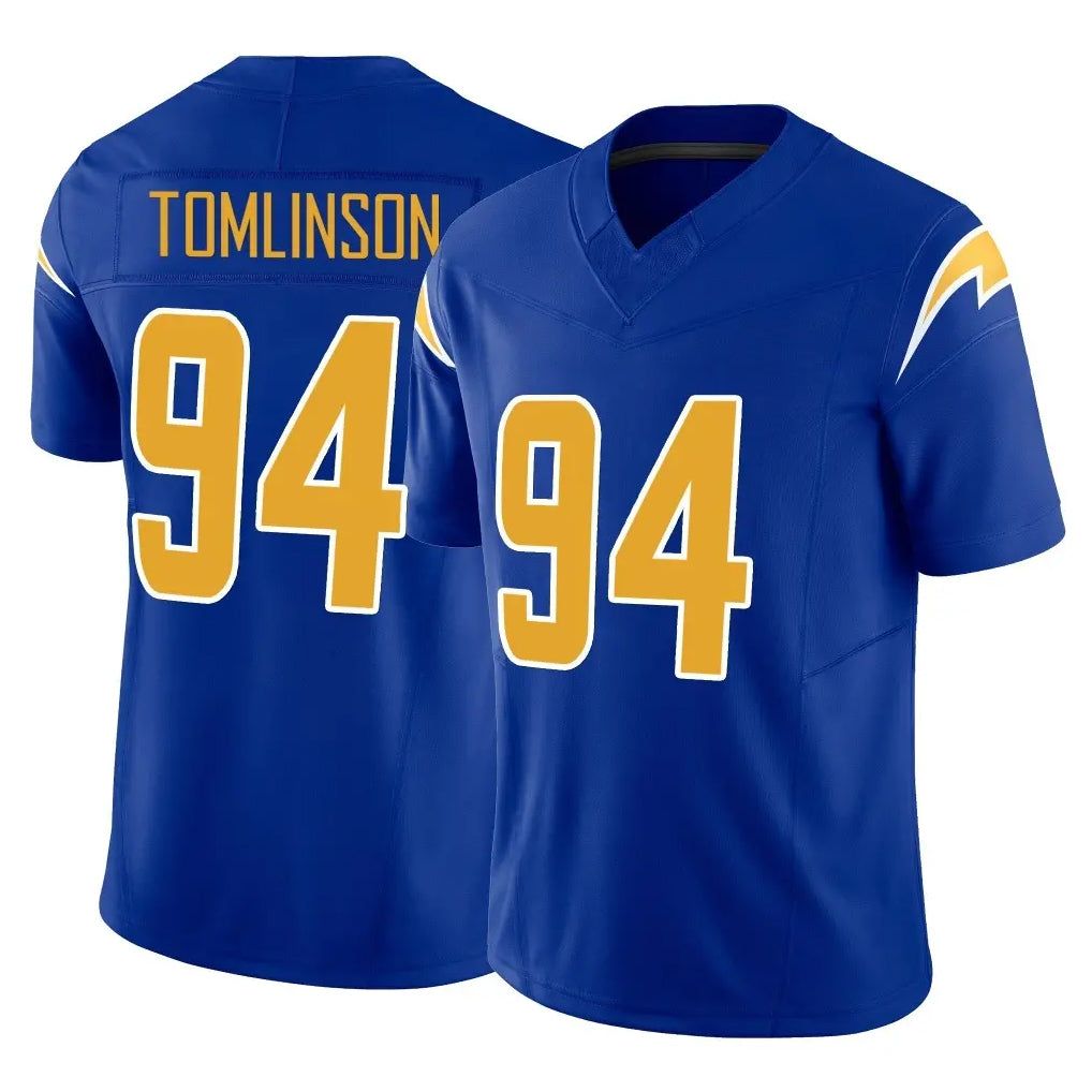 Vanessashop LA.Chargers #94 Dalvin Tomlinson Player Royal Limited Vapor F.U.S.E. Home Game Stitched Jerseys