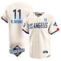 Vanessashop LA.Dodgers #11 Roki Sasaki Player Cream World Series City Connect Limited Home Stitched Jerseys