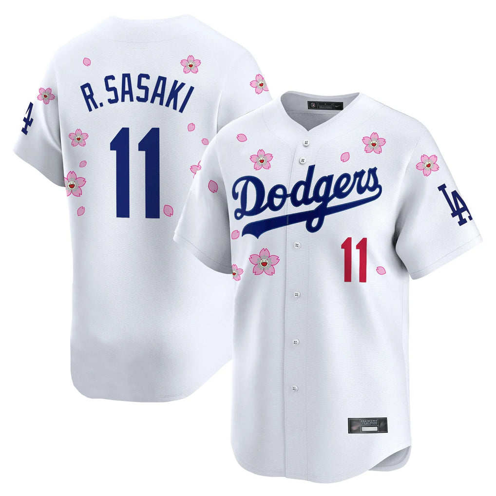 Vanessashop LA.Dodgers #11 Roki Sasaki Player White Tokyo Series Vapor Premier Limited Stitched Jerseys