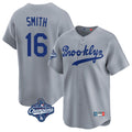 Vanessashop LA.Dodgers #16 Will Smith Player Gray World Series Meet Game Limited Home Stitched Jerseys