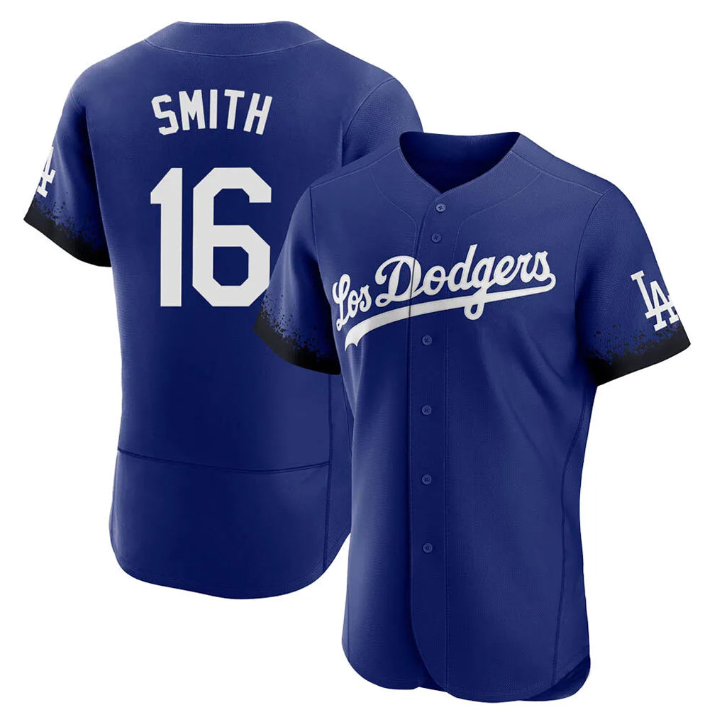 Vanessashop LA.Dodgers #16 Will Smith Player Royal City Connect Elite Home Stitched Jerseys