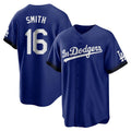 Vanessashop LA.Dodgers #16 Will Smith Player Royal City Connect Home Game Stitched Jerseys