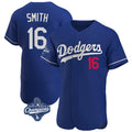 Vanessashop LA.Dodgers #16 Will Smith Player Royal World Series Meet Limited Elite Home Stitched Jerseys