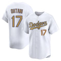 Vanessashop LA.Dodgers #17 Shohei Ohtani Player Gold Collection Limited Home Stitched Jerseys