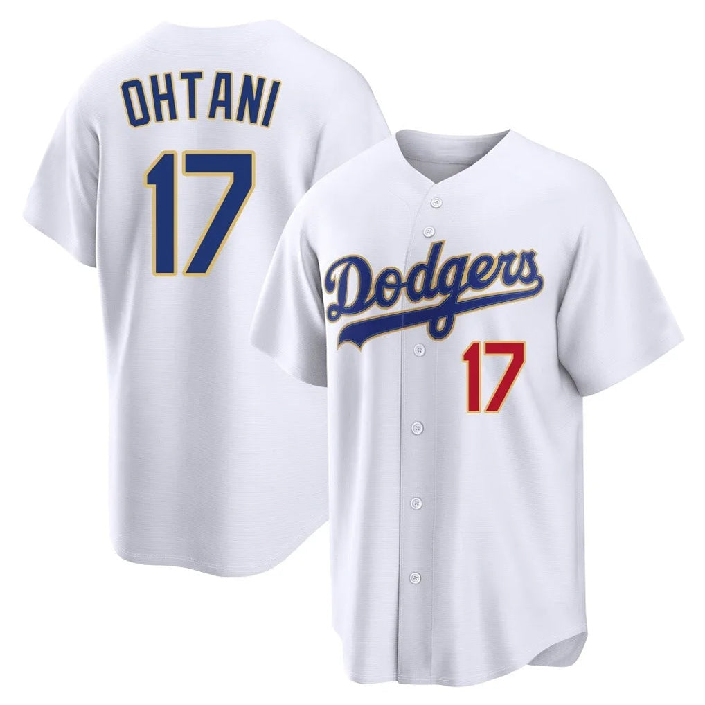 Vanessashop LA.Dodgers #17 Shohei Ohtani Player Gold White 2026 Collection Stadium Limited Stitched Jerseys