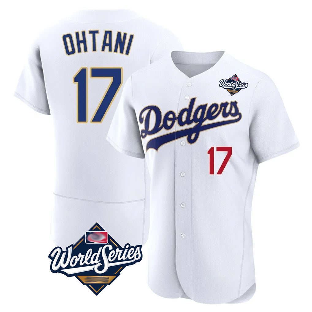 Vanessashop LA.Dodgers #17 Shohei Ohtani Player Gold White World Series 2026 Collection Stadium Limited Elite Stitched Jerseys