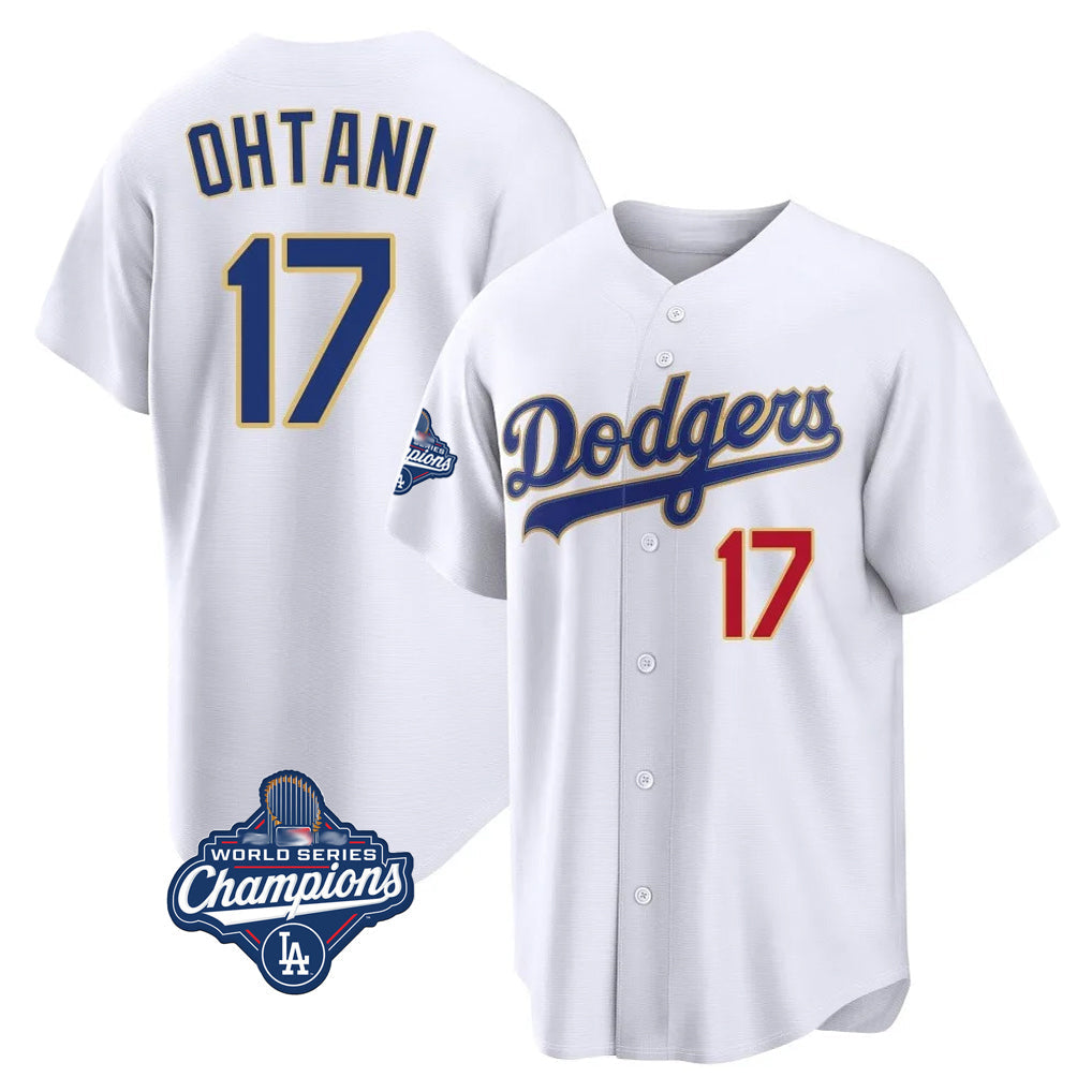 Vanessashop LA.Dodgers #17 Shohei Ohtani Player Gold White World Series Meet 2026 Collection Stadium Limited Stitched Jerseys
