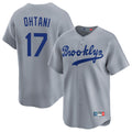 Vanessashop LA.Dodgers #17 Shohei Ohtani Player Gray Game Limited Home Stitched Jerseys