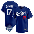 Vanessashop LA.Dodgers #17 Shohei Ohtani Player Royal World Series Meet Limited Home Stitched Jerseys