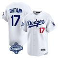 Vanessashop LA.Dodgers #17 Shohei Ohtani Player White World Series Meet Limited Home Stitched Jerseys