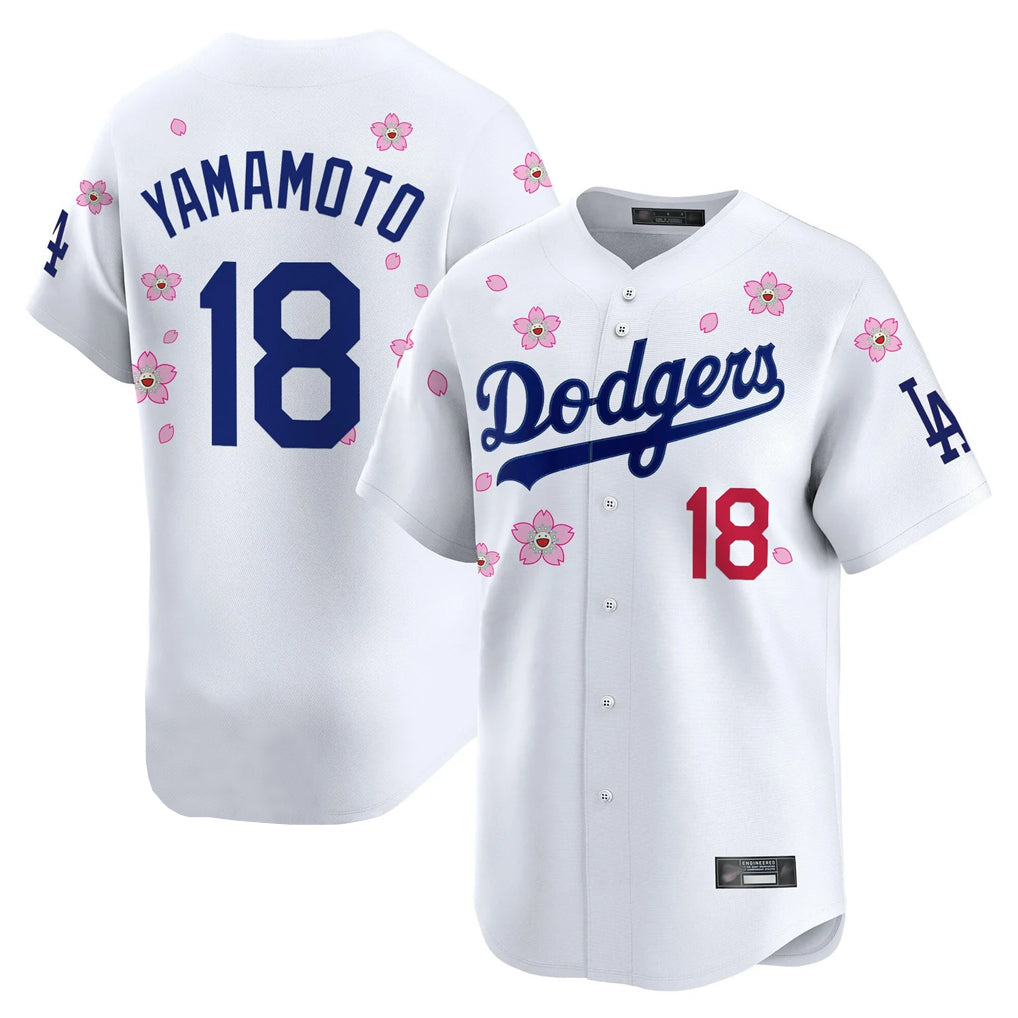 Vanessashop LA.Dodgers #18 Yoshinobu Yamamoto Player White Tokyo Series Vapor Premier Limited Stitched Jerseys