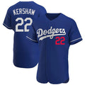 Vanessashop LA.Dodgers #22 Clayton Kershaw Player Royal Limited Elite Home Stitched Jerseys