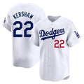 Vanessashop LA.Dodgers #22 Clayton Kershaw Player White Limited Home Stitched Jerseys
