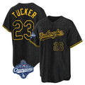 Vanessashop LA.Dodgers #23 Kyle Tucker Player Black Gold World Series Meet Limited Home Stitched Jerseys