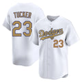 Vanessashop LA.Dodgers #23 Kyle Tucker Player Gold Collection Limited Home Stitched Jerseys
