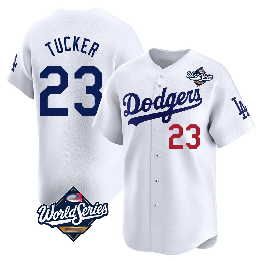 Vanessashop LA.Dodgers #23 Kyle Tucker Player White World Series Limited Home Stitched Jerseys