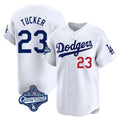Vanessashop LA.Dodgers #23 Kyle Tucker Player White World Series Meet Limited Home Stitched Jerseys