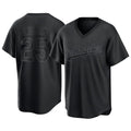 Vanessashop LA.Dodgers #25 Tommy Edman Player Black Pitch Fashion T-shirt Stitched Jerseys