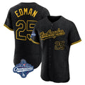 Vanessashop LA.Dodgers #25 Tommy Edman Player Black World Series Meet Snake Skin City Limited Elite Home All Stitched Jerseys