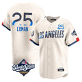Vanessashop LA.Dodgers #25 Tommy Edman Player Cream World Series City Connect Limited Home Stitched Jerseys