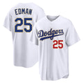 Vanessashop LA.Dodgers #25 Tommy Edman Player Gold White 2026 Collection Stadium Limited Stitched Jerseys