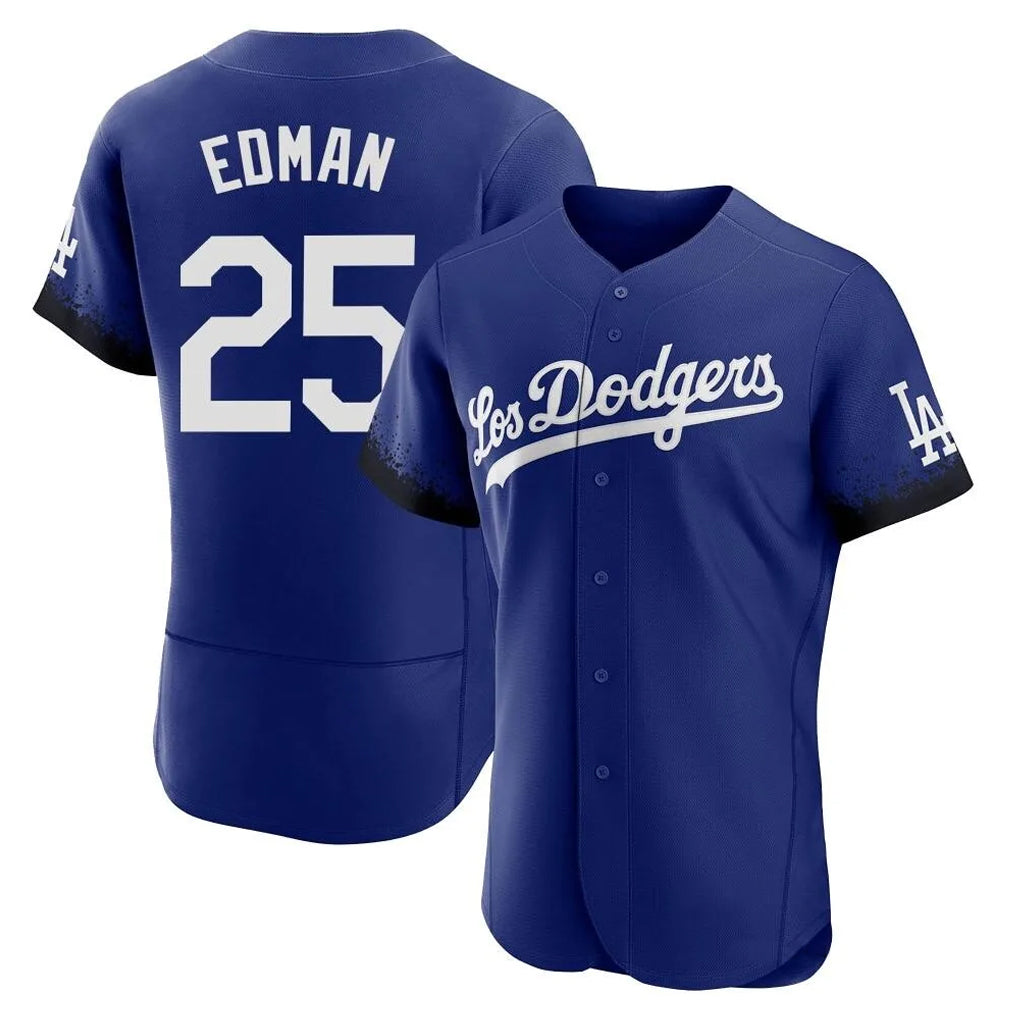 Vanessashop LA.Dodgers #25 Tommy Edman Player Royal City Connect Elite Home Stitched Jerseys
