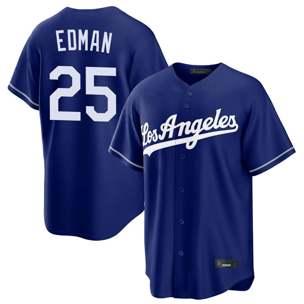 Vanessashop LA.Dodgers #25 Tommy Edman Player Royal Game Stitched Jerseys