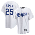 Vanessashop LA.Dodgers #25 Tommy Edman Player White Game Home Stitched Jerseys