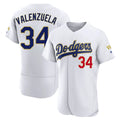 Vanessashop LA.Dodgers #34 Fernando Valenzuela Player Gold White 2026 Collection Stadium Limited Elite Stitched Jerseys