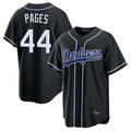 Vanessashop LA.Dodgers #44 Andy Pages Player Black Carbon Limited Home Stitched Jerseys