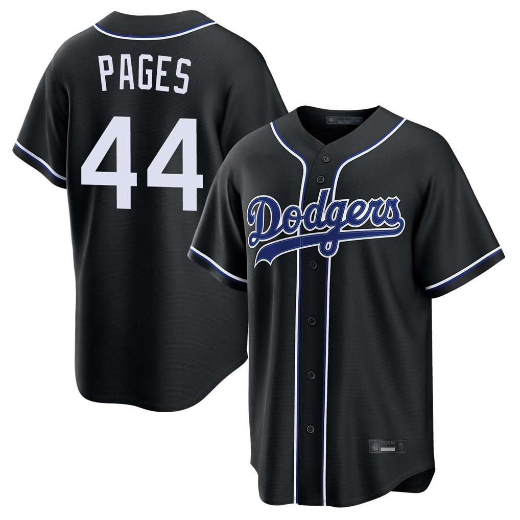 Vanessashop LA.Dodgers #44 Andy Pages Player Black Carbon Limited Home Stitched Jerseys
