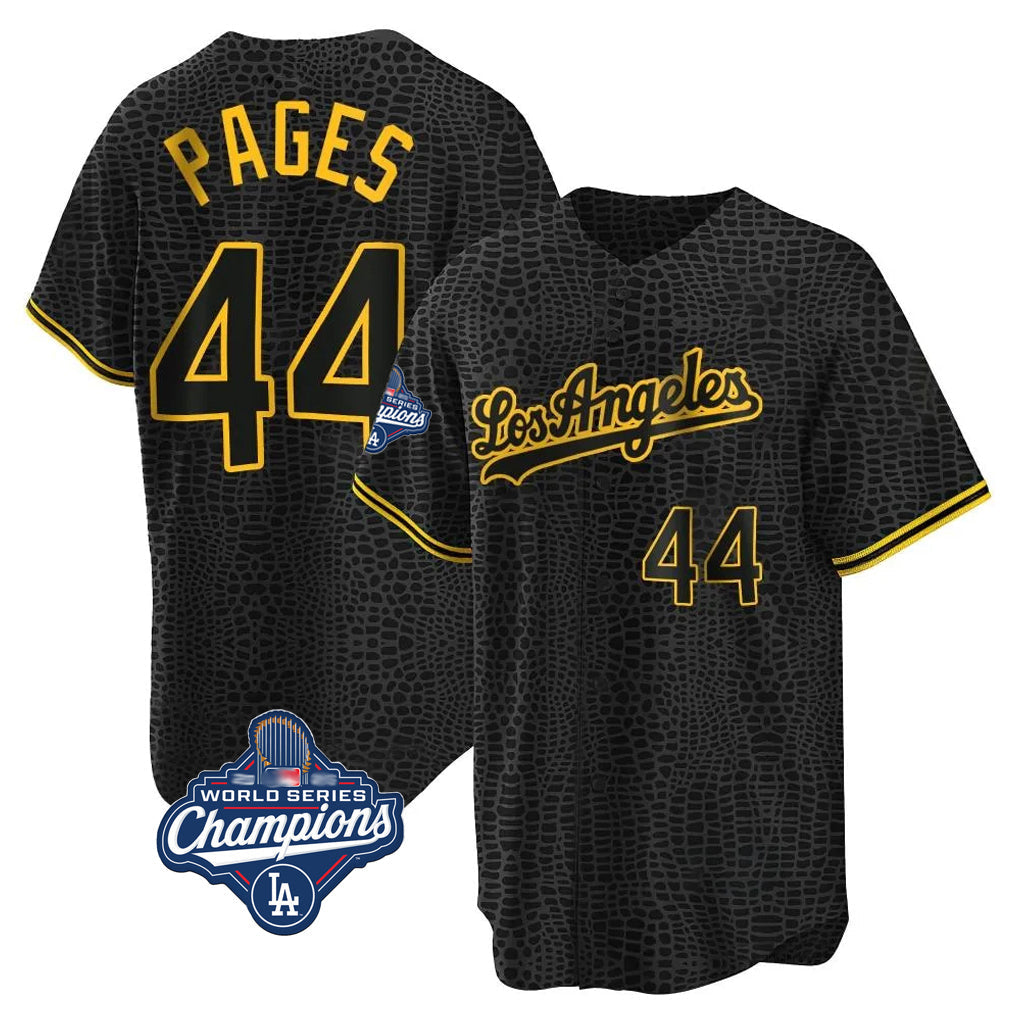 Vanessashop LA.Dodgers #44 Andy Pages Player Black Gold World Series Meet Limited Home Stitched Jerseys